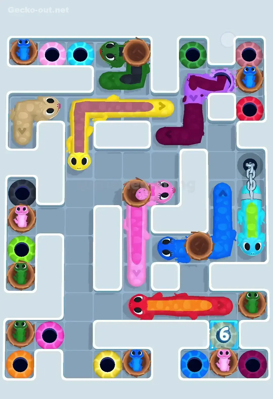 Gecko Out Level 645 Screenshot