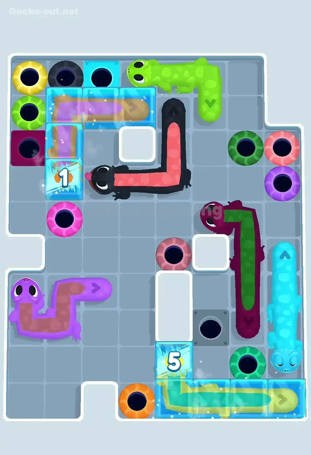 Gecko Out Level 410 Solution 2