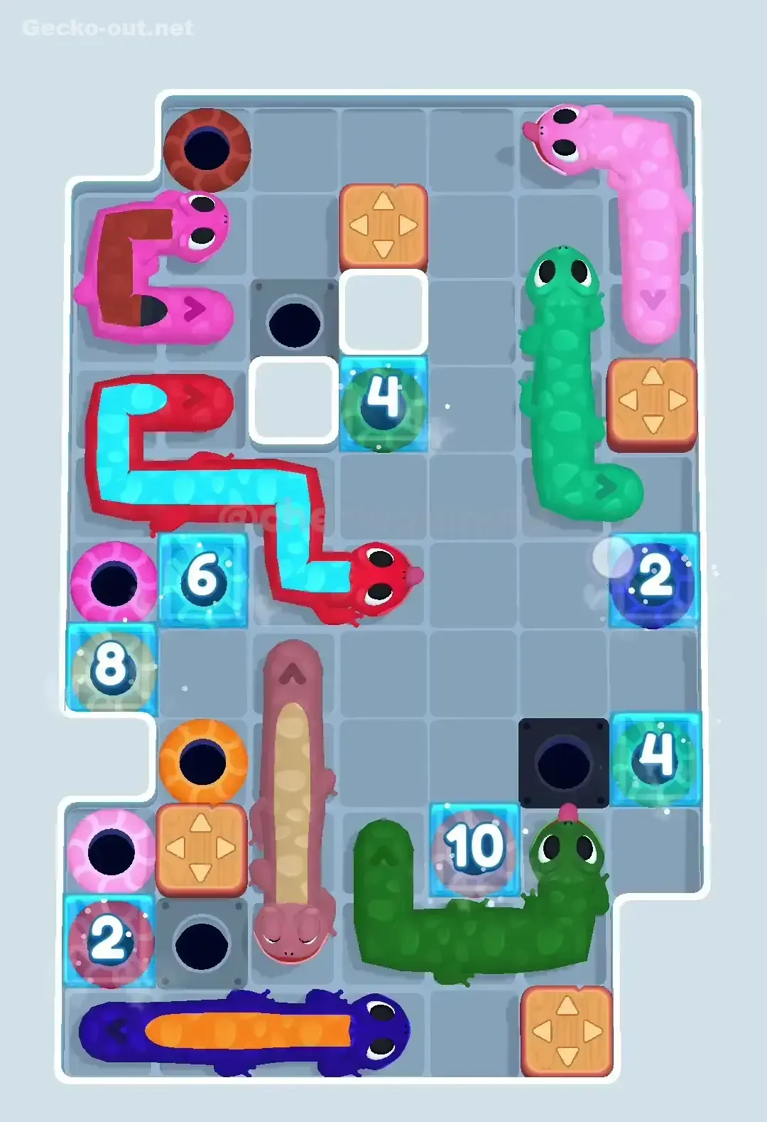 Gecko Out Level 406 Solution 2