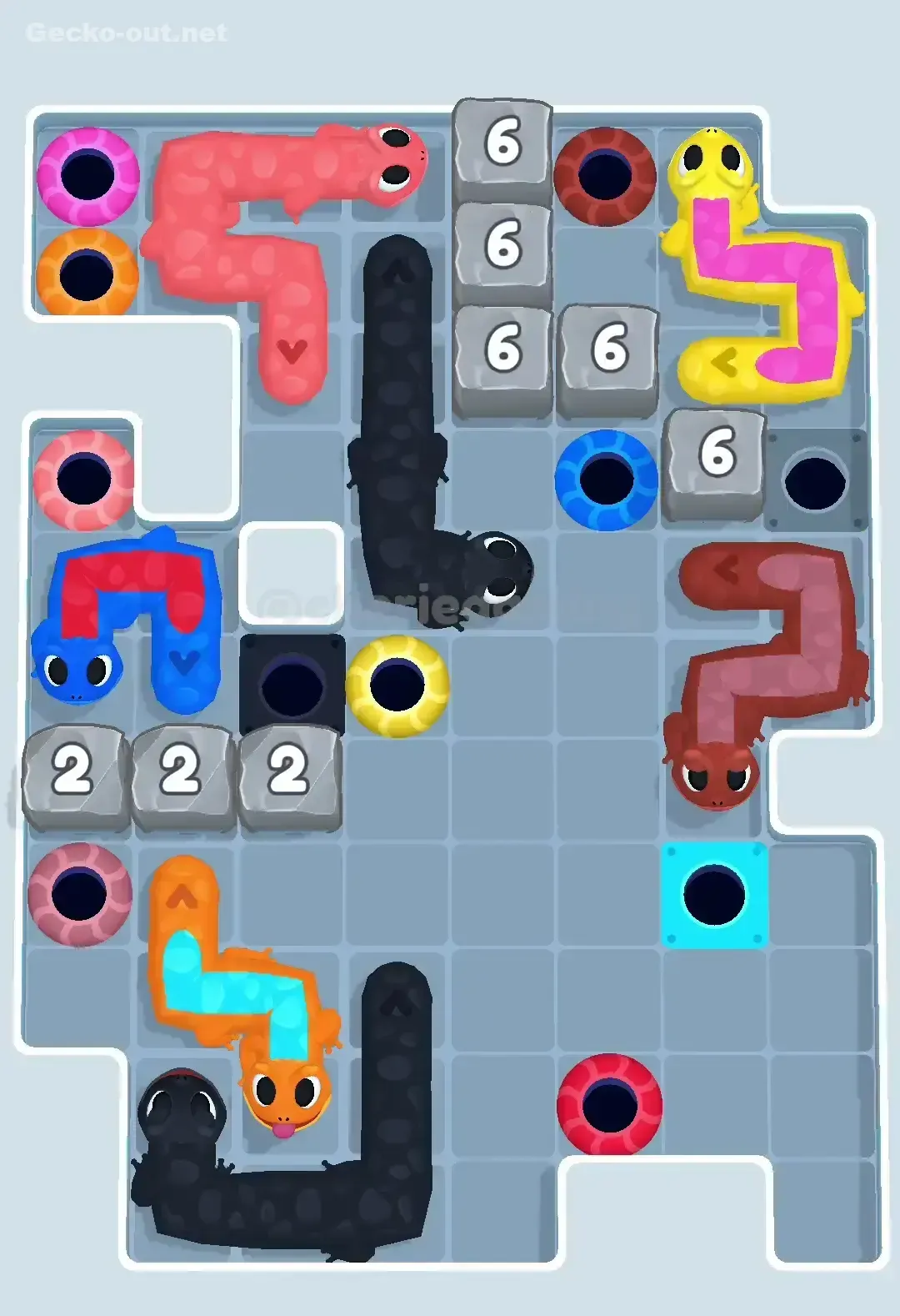 Gecko Out Level 386 Solution 2