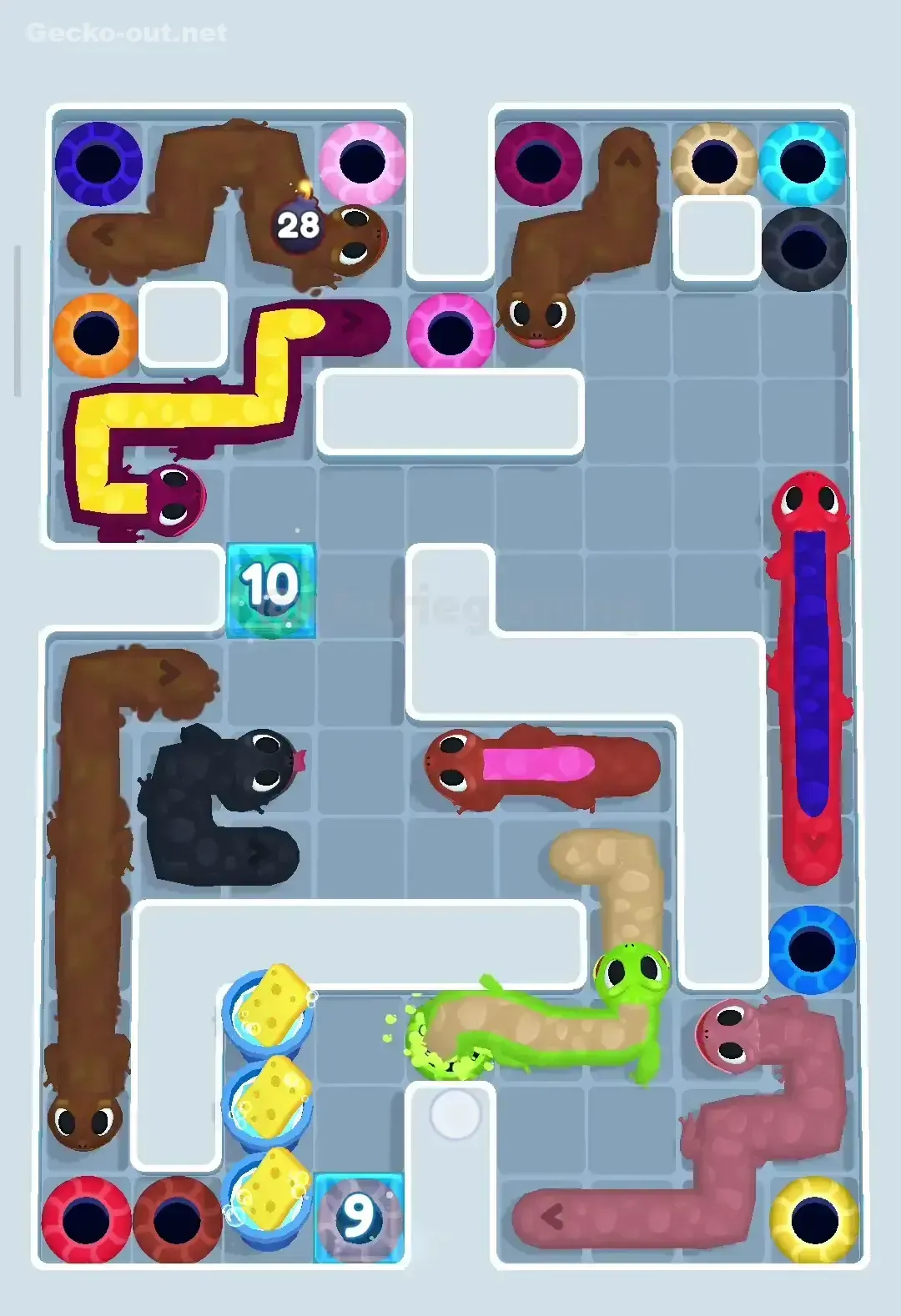 Gecko Out Level 380 Solution 2