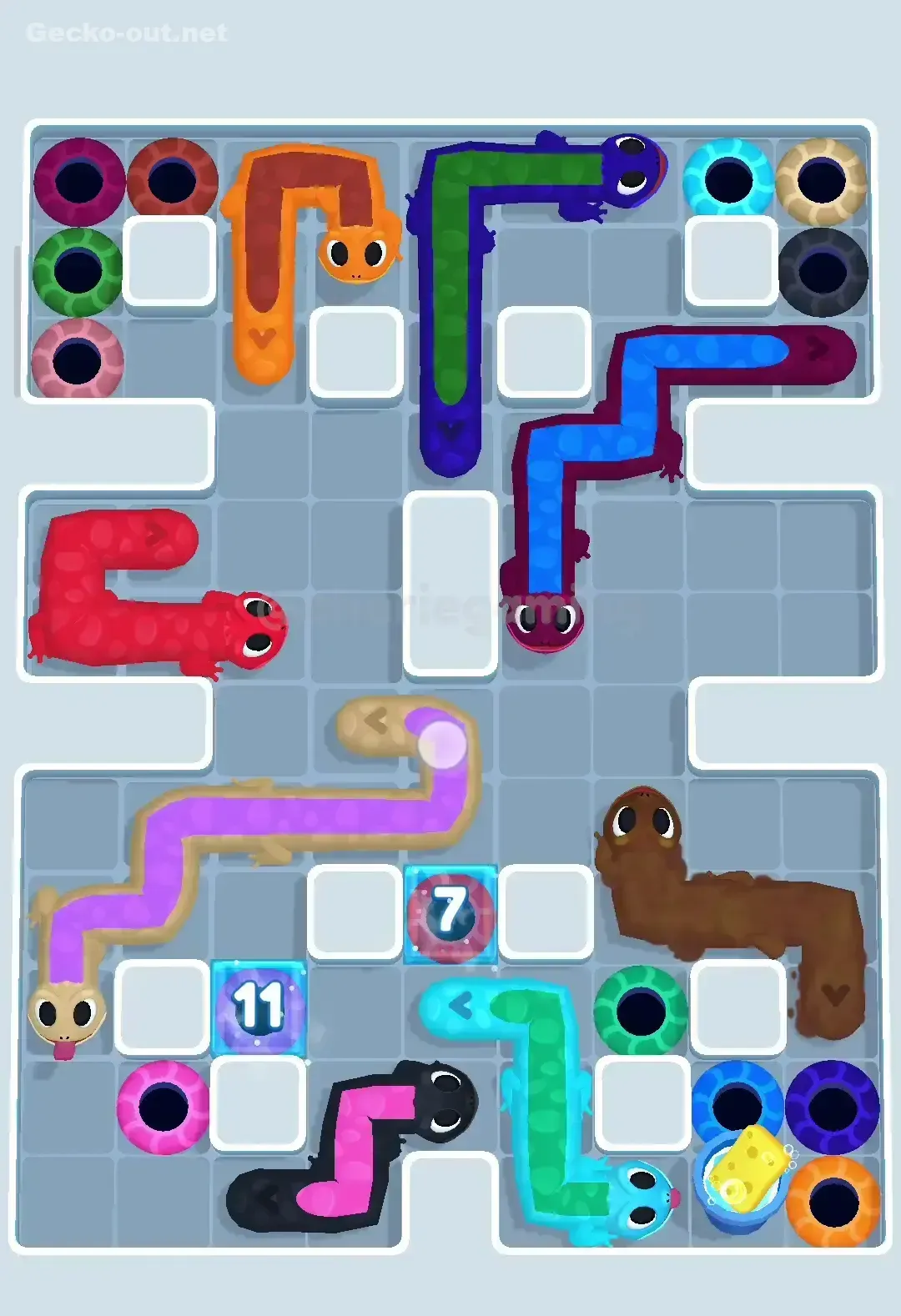 Gecko Out Level 375 Solution 2