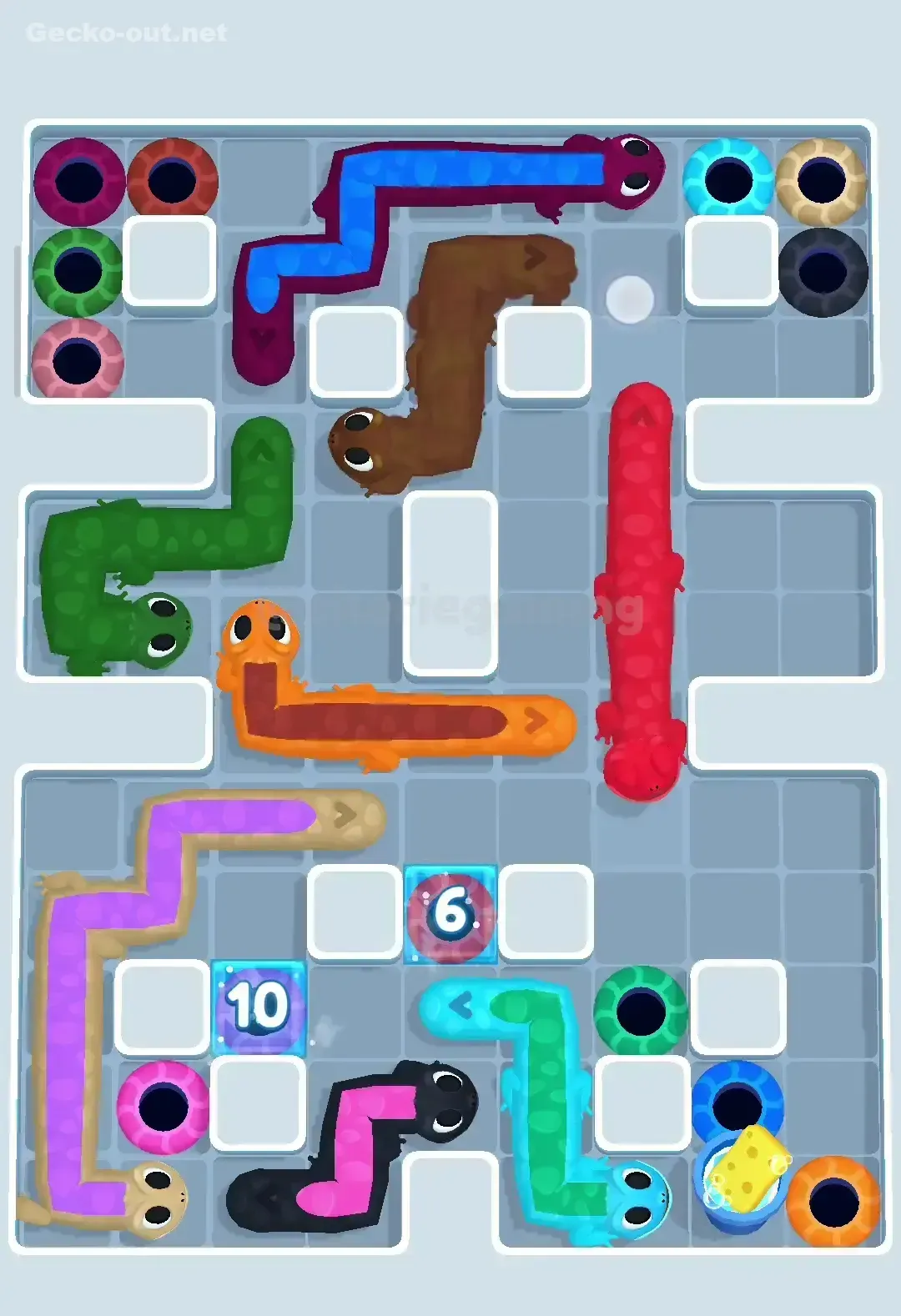 Gecko Out Level 375 Solution 3