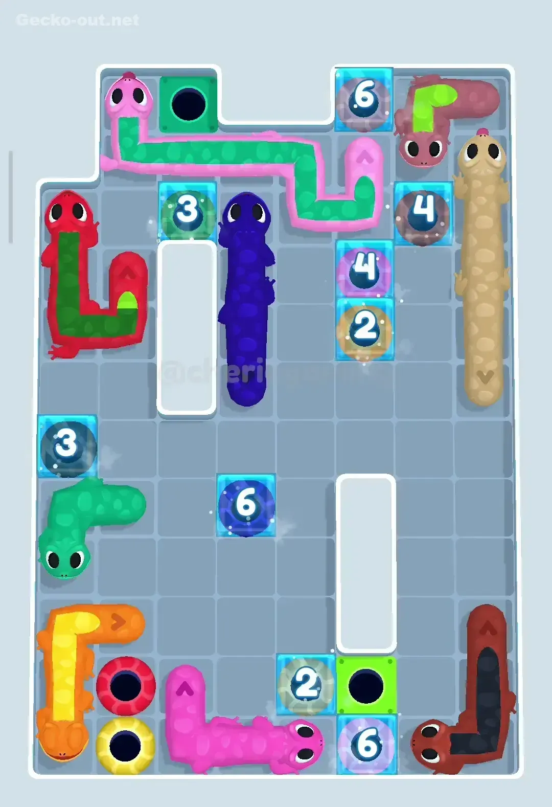 Gecko Out Level 355 Solution 3