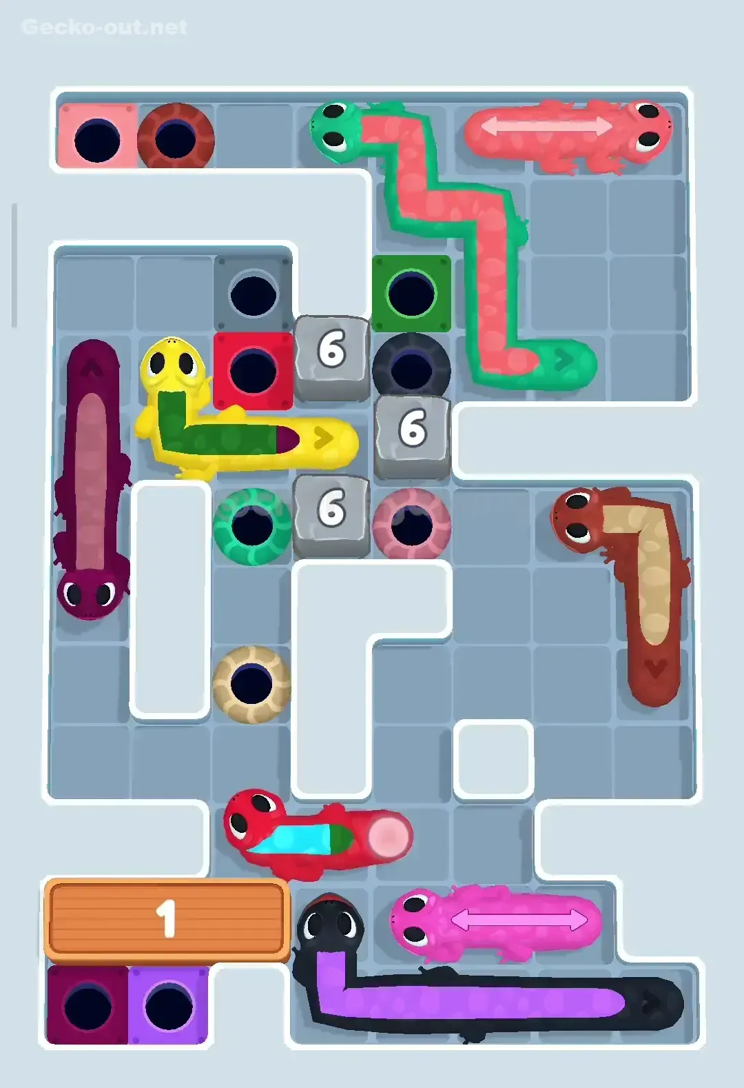 Gecko Out Level 350 Solution 1