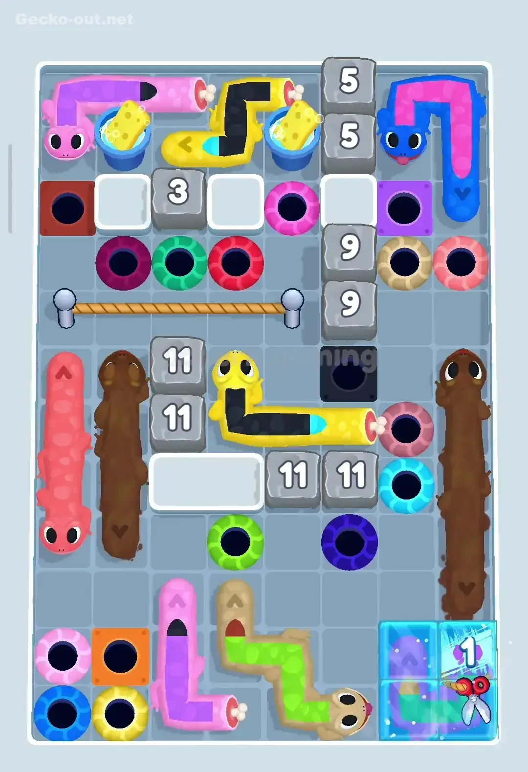 Gecko Out Level 343 Screenshot