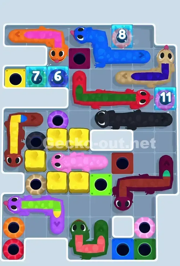 Gecko Out Level 832 Screenshot