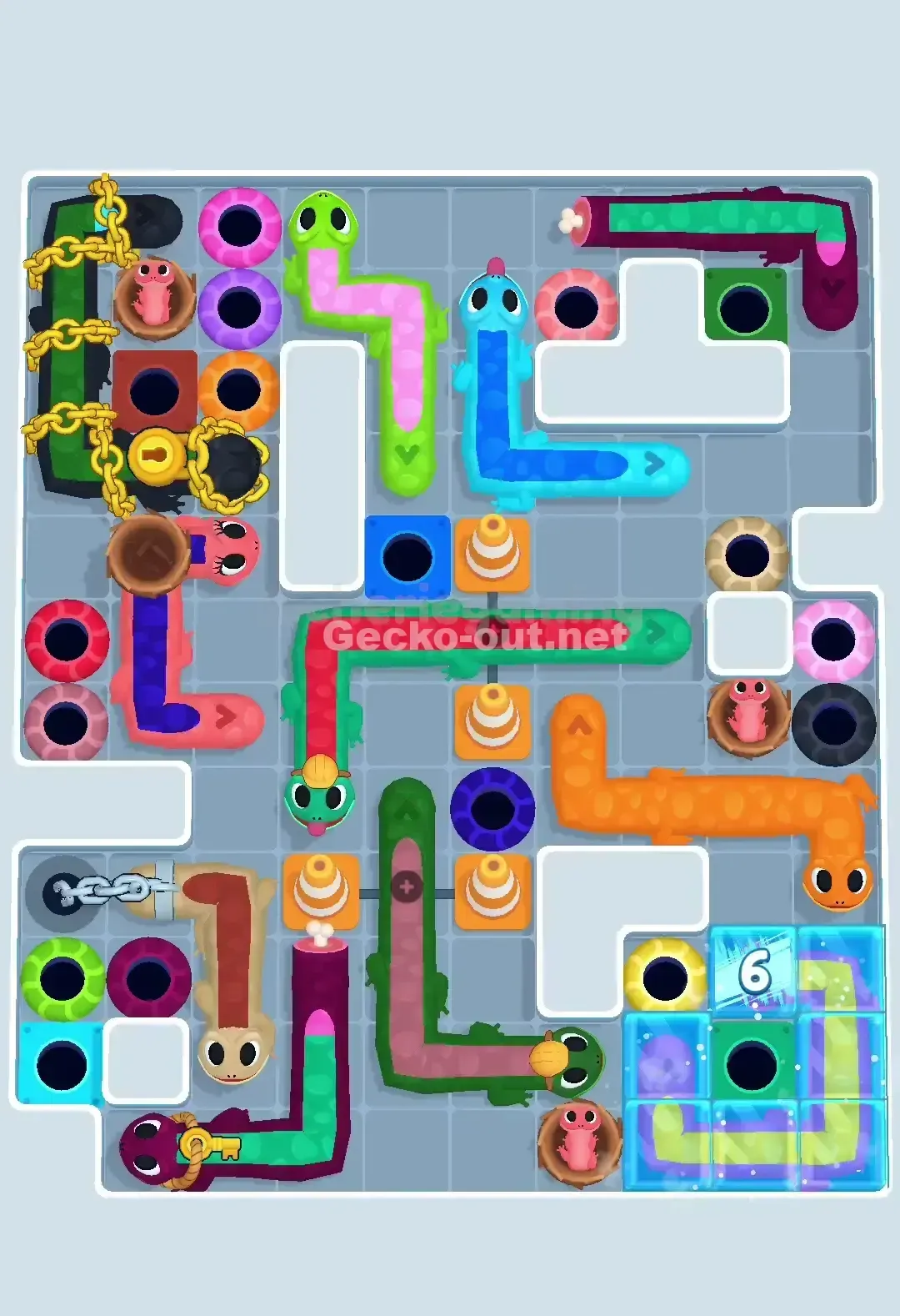 Gecko Out Level 677 Screenshot