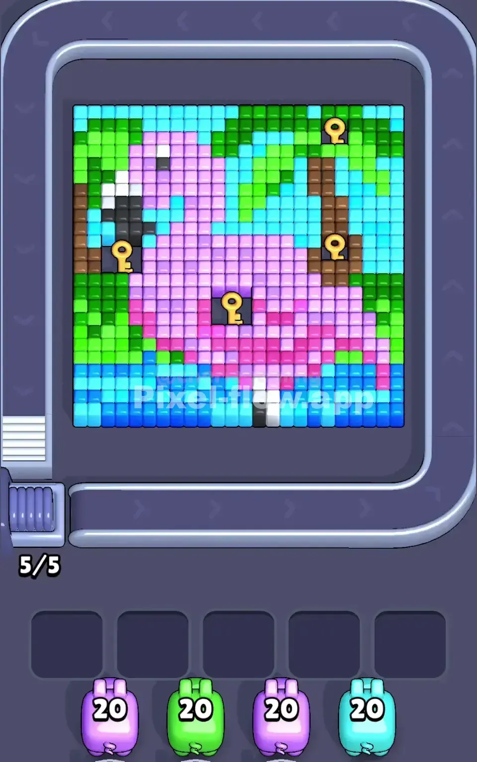 Pixel Flow Level 42 Solution (Wrong Level? Fix Here) 📸