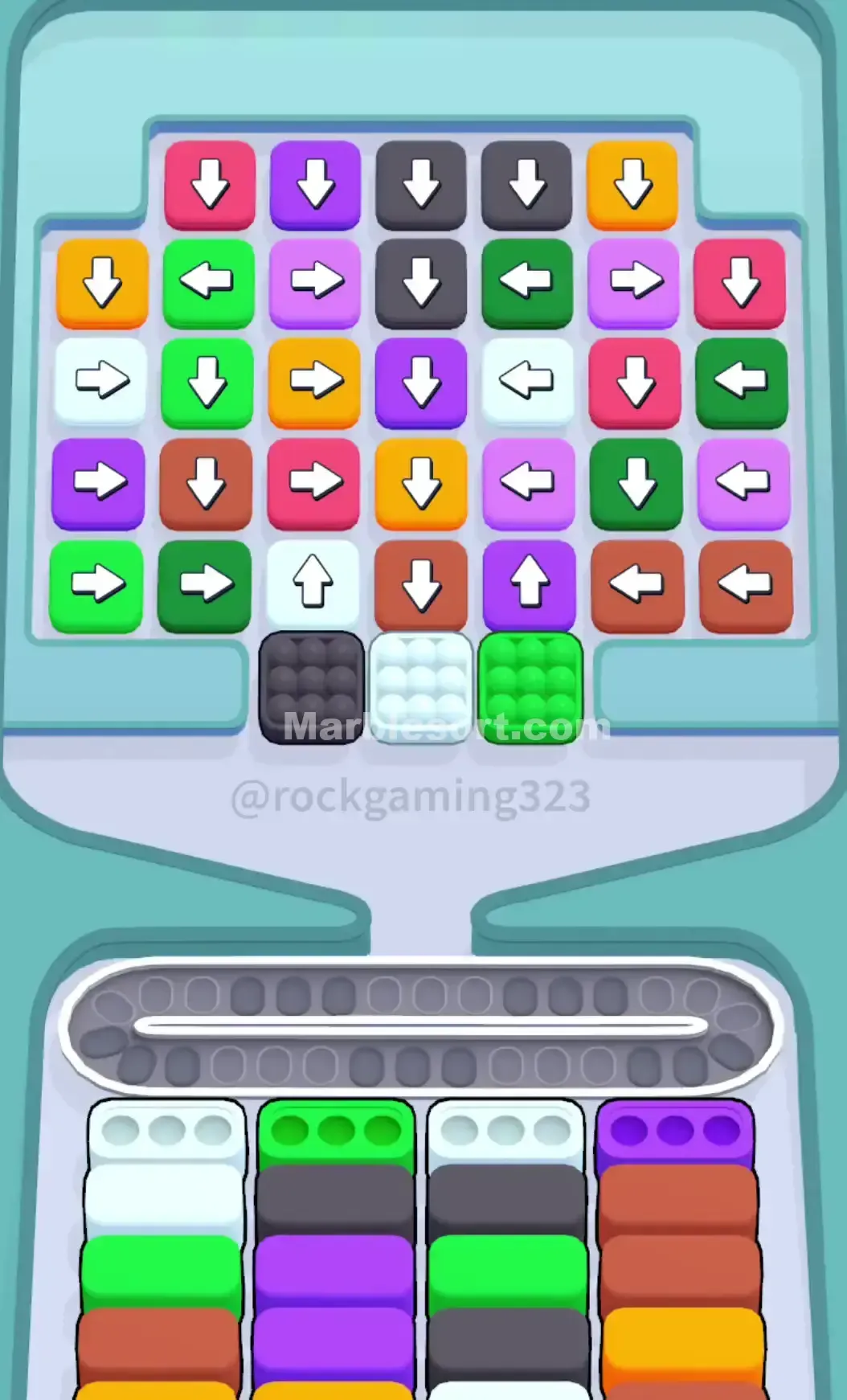 Marble Sort Level 119 Walkthrough Solution | Marble Sort 119