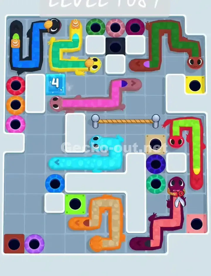 Gecko Out Level 1087 Solution 1