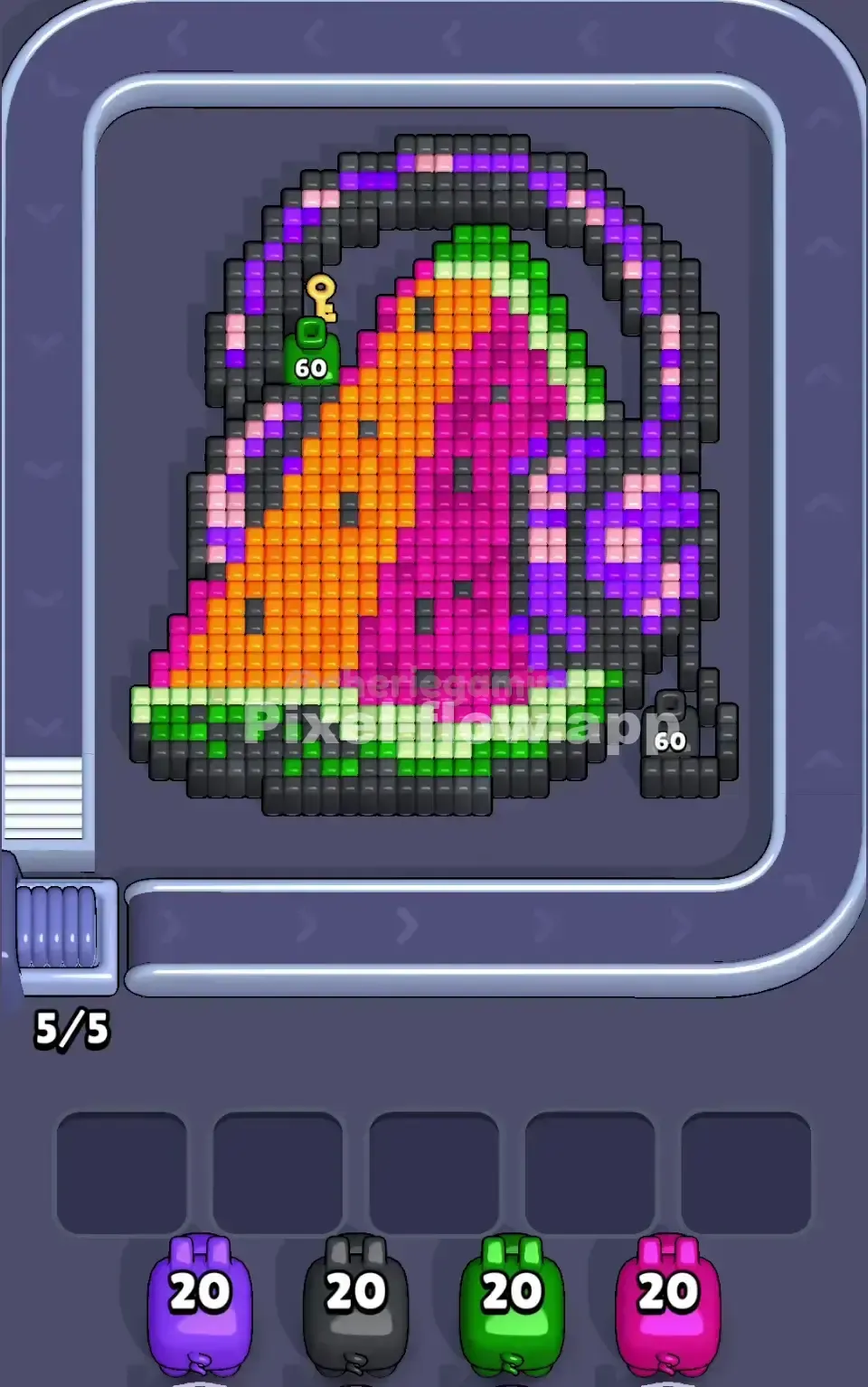 Pixel Flow Watermelon Headphones Level Solution (Wrong Level? Fix Here) 📸