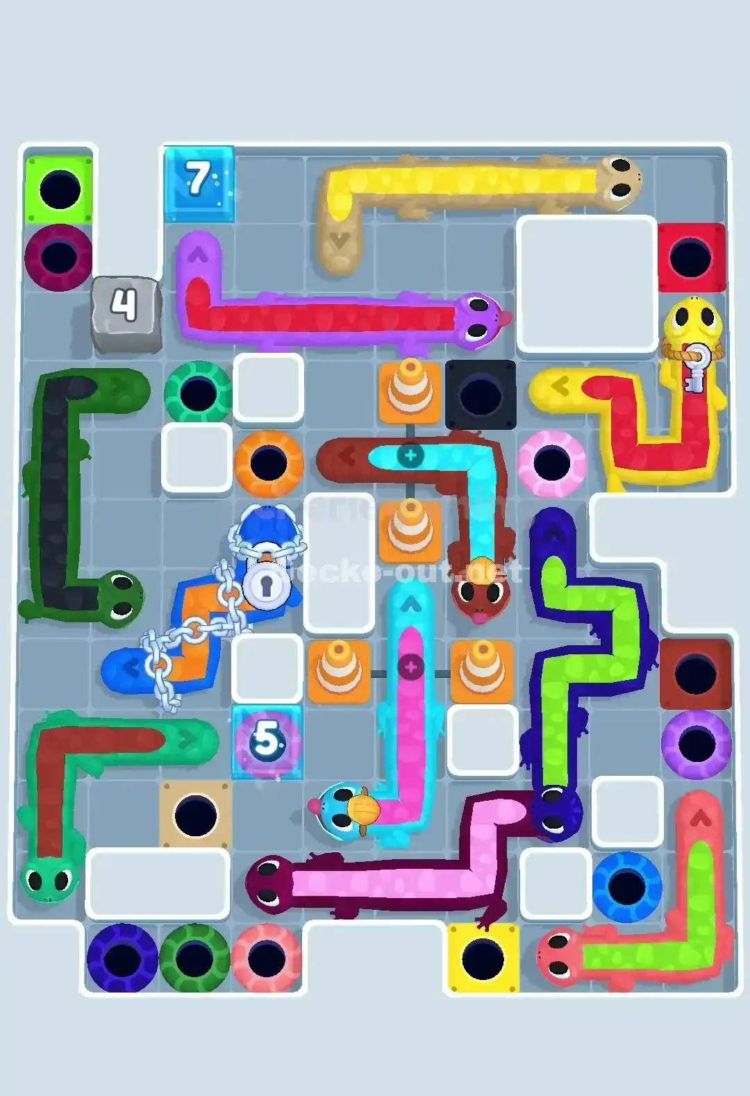 Gecko Out Level 676 Screenshot