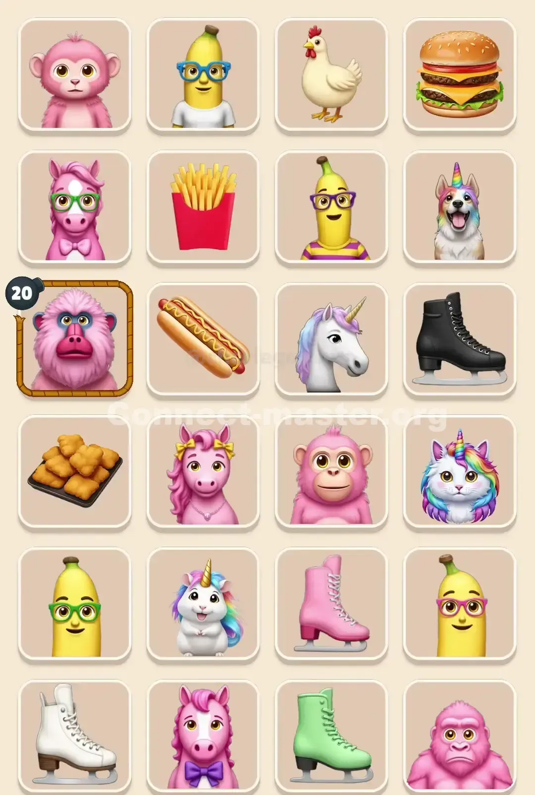 Connect Master Level 58 Solution 1