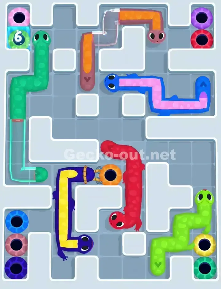 Gecko Out Level 1037 Solution 2